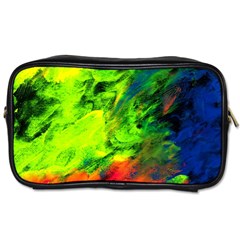 Neon Rainbow Green Pink Blue Red Painting Toiletries Bags