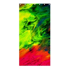 Neon Rainbow Green Pink Blue Red Painting Shower Curtain 36  X 72  (stall)  by Mariart