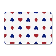 Playing Cards Hearts Diamonds Small Doormat 