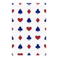 Playing Cards Hearts Diamonds Shower Curtain 48  X 72  (small)  by Mariart