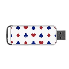Playing Cards Hearts Diamonds Portable Usb Flash (one Side) by Mariart