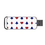 Playing Cards Hearts Diamonds Portable USB Flash (One Side) Front