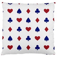 Playing Cards Hearts Diamonds Standard Flano Cushion Case (one Side)