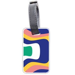 Rainbow Pink Yellow Bluw Green Rainbow Luggage Tags (one Side)  by Mariart