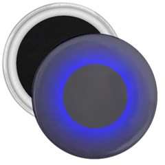 Pure Energy Black Blue Hole Space Galaxy 3  Magnets by Mariart