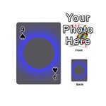 Pure Energy Black Blue Hole Space Galaxy Playing Cards 54 (Mini)  Front - Spade9