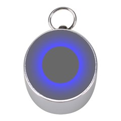 Pure Energy Black Blue Hole Space Galaxy Mini Silver Compasses by Mariart