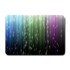 Numerical Animation Random Stripes Rainbow Space Small Doormat 