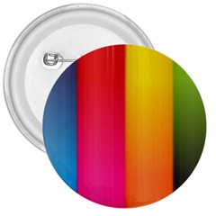 Rainbow Stripes Vertical Lines Colorful Blue Pink Orange Green 3  Buttons