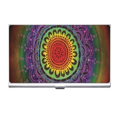 Rainbow Mandala Circle Business Card Holders by Mariart