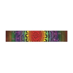 Rainbow Mandala Circle Flano Scarf (mini)