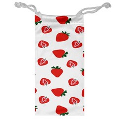 Red Fruit Strawberry Pattern Jewelry Bag