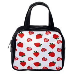 Red Fruit Strawberry Pattern Classic Handbags (one Side)