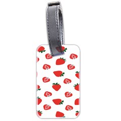 Red Fruit Strawberry Pattern Luggage Tags (two Sides)