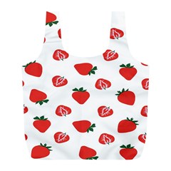 Red Fruit Strawberry Pattern Full Print Recycle Bags (l)  by Mariart