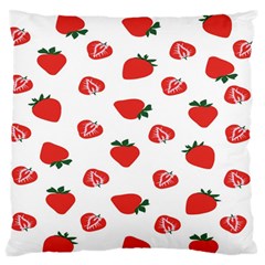 Red Fruit Strawberry Pattern Standard Flano Cushion Case (one Side) by Mariart