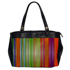 Rainbow Stripes Vertical Colorful Bright Office Handbags