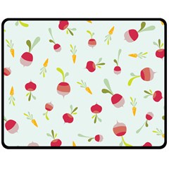 Root Vegetables Pattern Carrots Double Sided Fleece Blanket (medium) 