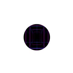 Retro Neon Grid Squares And Circle Pop Loop Motion Background Plaid Purple 1  Mini Buttons by Mariart