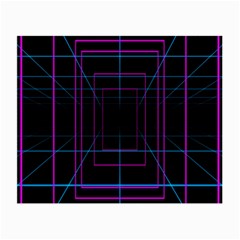 Retro Neon Grid Squares And Circle Pop Loop Motion Background Plaid Purple Small Glasses Cloth