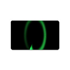 Rotating Ring Loading Circle Various Colors Loop Motion Green Magnet (name Card) by Mariart