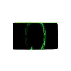 Rotating Ring Loading Circle Various Colors Loop Motion Green Cosmetic Bag (xs)