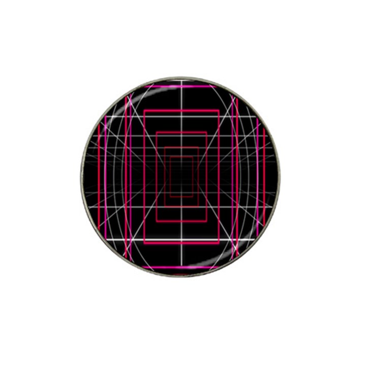 Retro Neon Grid Squares And Circle Pop Loop Motion Background Plaid Hat Clip Ball Marker