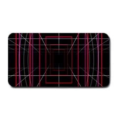 Retro Neon Grid Squares And Circle Pop Loop Motion Background Plaid Medium Bar Mats