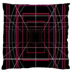 Retro Neon Grid Squares And Circle Pop Loop Motion Background Plaid Standard Flano Cushion Case (one Side)