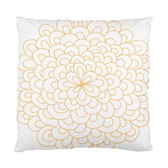 Rosette Flower Floral Standard Cushion Case (two Sides) by Mariart