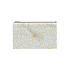 Rosette Flower Floral Cosmetic Bag (small) 