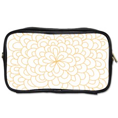 Rosette Flower Floral Toiletries Bags by Mariart