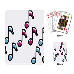 Sound Advice Royalty Free Music Blue Red Playing Card by Mariart