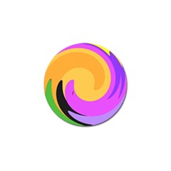 Spiral Digital Pop Rainbow Golf Ball Marker (4 Pack)
