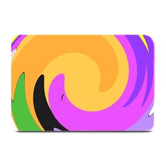 Spiral Digital Pop Rainbow Plate Mats