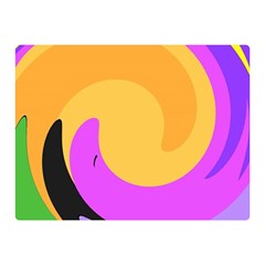 Spiral Digital Pop Rainbow Double Sided Flano Blanket (mini) 