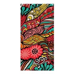 Seamless Texture Abstract Flowers Endless Background Ethnic Sea Art Shower Curtain 36  X 72  (stall) 