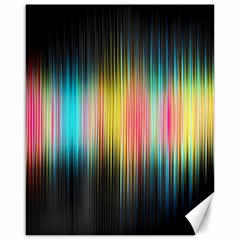 Sound Colors Rainbow Line Vertical Space Canvas 16  X 20  
