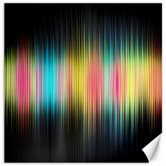 Sound Colors Rainbow Line Vertical Space Canvas 20  X 20   by Mariart