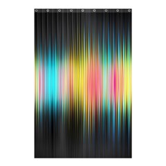 Sound Colors Rainbow Line Vertical Space Shower Curtain 48  X 72  (small) 
