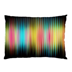 Sound Colors Rainbow Line Vertical Space Pillow Case (two Sides)