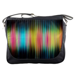 Sound Colors Rainbow Line Vertical Space Messenger Bags by Mariart