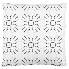 Squid Flower Floral Polka Dots Sunflower Standard Flano Cushion Case (one Side) by Mariart