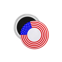Stars Stripes Circle Red Blue 1 75  Magnets by Mariart