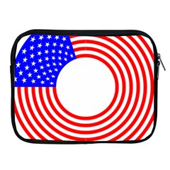 Stars Stripes Circle Red Blue Apple Ipad 2/3/4 Zipper Cases by Mariart