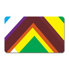 Triangle Chevron Rainbow Web Geeks Magnet (rectangular)