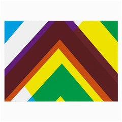 Triangle Chevron Rainbow Web Geeks Large Glasses Cloth (2-side)