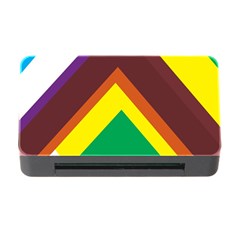 Triangle Chevron Rainbow Web Geeks Memory Card Reader With Cf