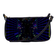 Seamless 3d Animation Digital Futuristic Tunnel Path Color Changing Geometric Electrical Line Zoomin Shoulder Clutch Bags by Mariart