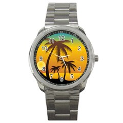 Sunset Summer Sport Metal Watch by Mariart